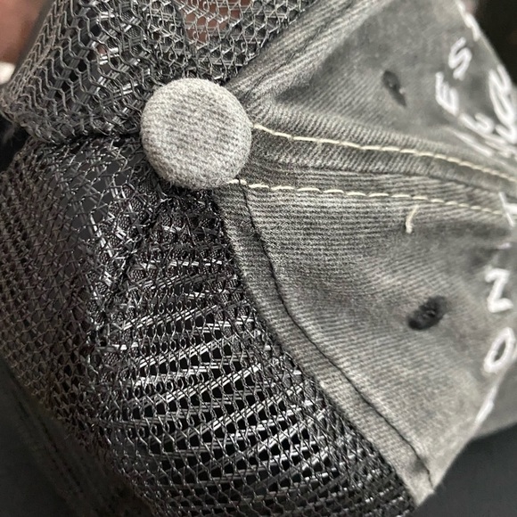 Black Letter Embroidered Baseball Cap - Picture 4 of 6